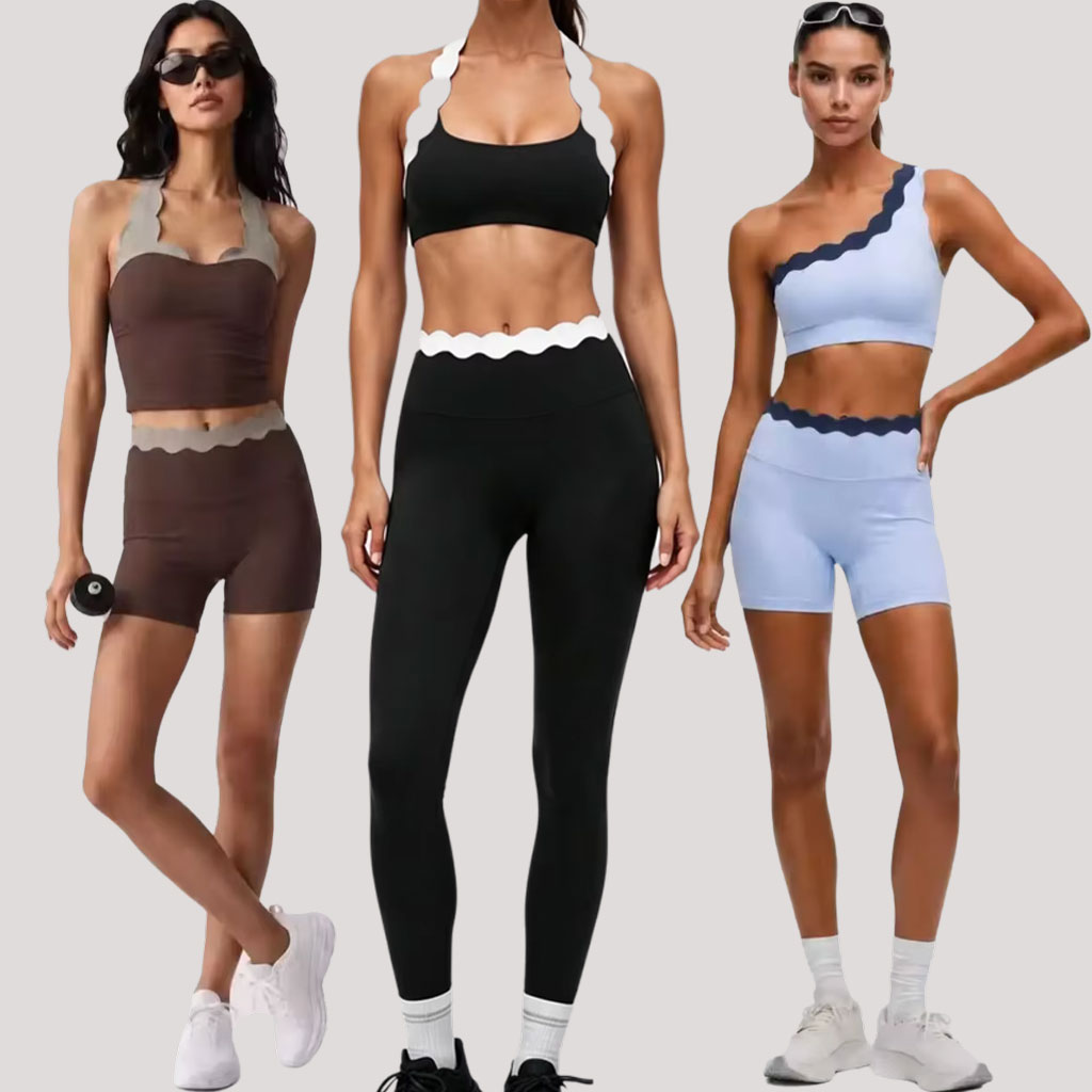 ชุดโยคะผู้หญิง 2 ชิ้น ชุดกีฬาแ - Lace Bralette Set บทวิจารณ์และราคา