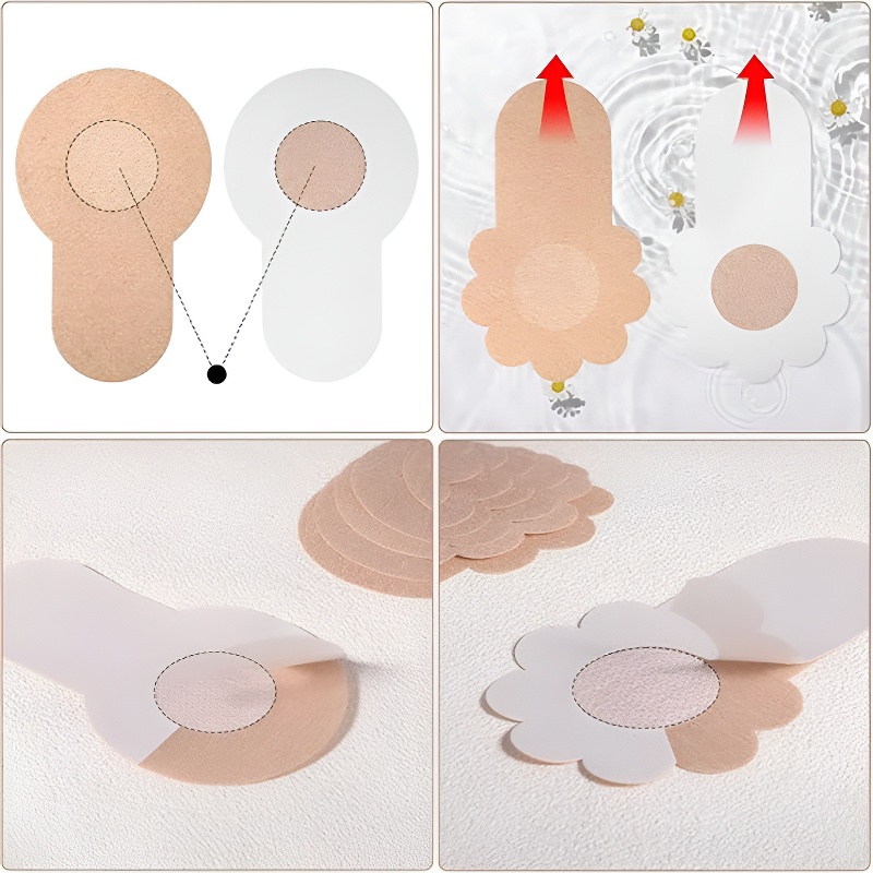 หัวนมครอบคลุมทิ้ง Pasties เต้า - Strapless Bra Adhesive บทวิจารณ์และราคา